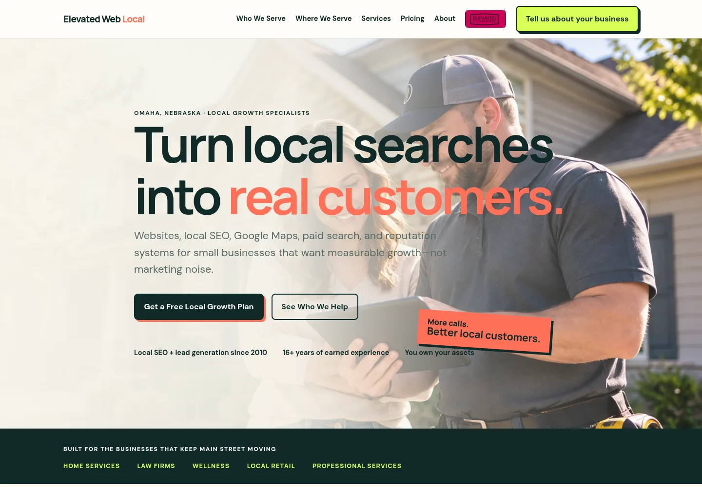 Elevated Local homepage preview — elevatedseo.com